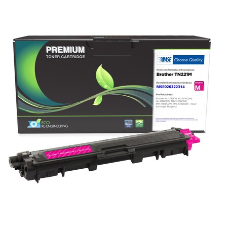 Mse MSE Remanufactured Magenta Toner Cartridge for Brother TN221 MSE020322314